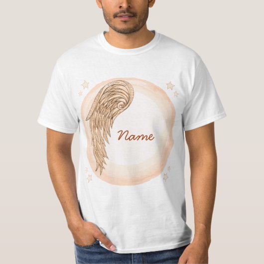 一つの翼を持つ天使 Tシャツ (正面)