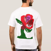 一つの花、四つの顔 - 団結のダンス Tシャツ (裏面)