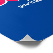 一つの言葉が信じ感動的引用文 ポスター (角)