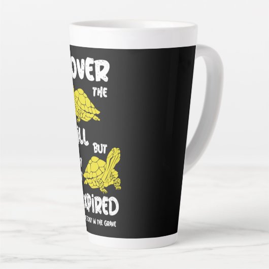 一つの足 カフェラテマグ (右アングル)