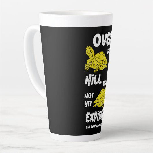 一つの足 カフェラテマグ (左アングル)