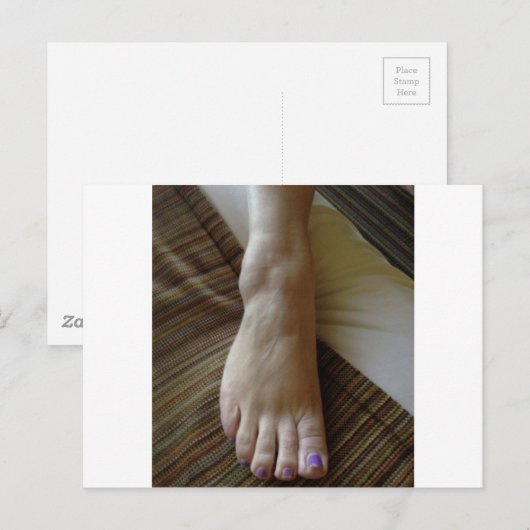 一つの足 ポストカード (正面/裏面)