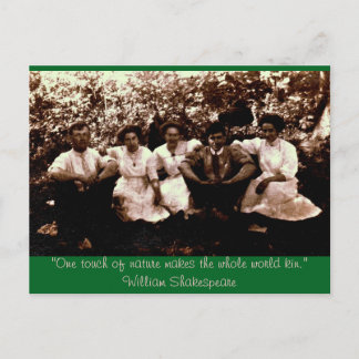 一つのtouchの自然は全世界を親近化する ポストカード
