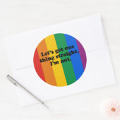 一つはっきりさせよう。私は違う。 ラウンドシール (封筒)