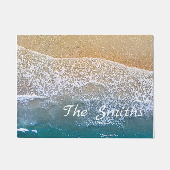 一つはビーチ ドアマット (正面)