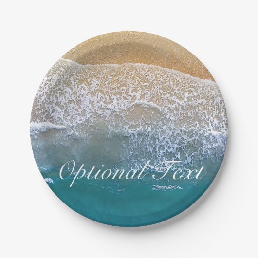 一つはビーチ ペーパープレート (正面)