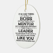 一つはボス |メンター |引出線の引用文 セラミックオーナメント (左)