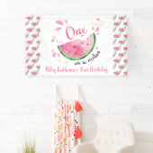 一つはメロンスイカ1st誕生日パーティーバーン 横断幕 (インサイチュ)