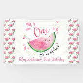 一つはメロンスイカ1st誕生日パーティーバーン 横断幕 (横)