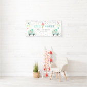 一つは甘いアイスクリームのソーシャルバースデーバナー 横断幕 (インサイチュ)