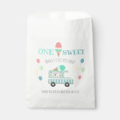 一つは甘いアイスクリームトラックの最初の誕生日 フェイバーバッグ (正面)