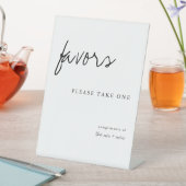 一つシンプルモダン結婚式の引き出物 台座サイン (インサイチュ)