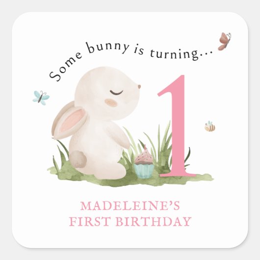 一つ一つの誕生日 スクエアシール (正面)