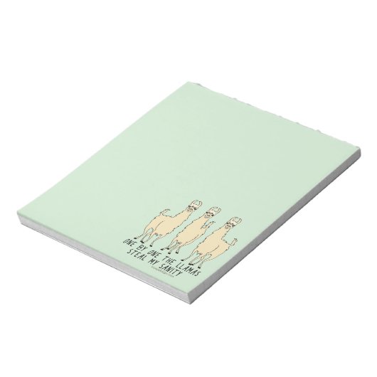 一つ一つラマが私の正気を奪おもしろいう ノートパッド (回転)