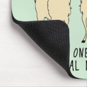 一つ一つラマが私の正気を奪おもしろいう マウスパッド (コーナー)