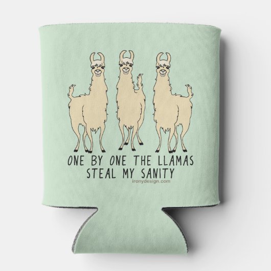 一つ一つラマが私の正気を奪おもしろいう 缶クーラー (裏面)