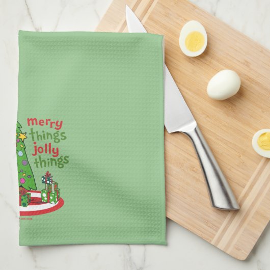 一つ二つメリーのすてきこと キッチンタオル (四つ折り)