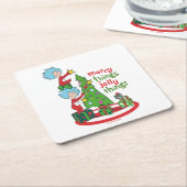 一つ二つメリーのすてきこと スクエアペーパーコースター (アングル)