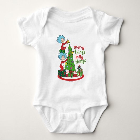 一つ二つメリーのすてきこと ベビーボディスーツ (正面)