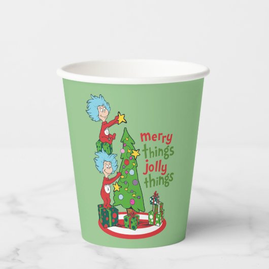 一つ二つメリーのすてきこと 紙コップ (正面)