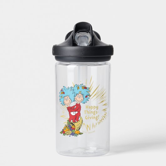 一つ二つ幸せなこと与えだ！ ウォーターボトル (正面)