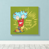 一つ二つ幸せなこと与えだ！ キャンバスプリント (インサイチュ (ウッドフロア))