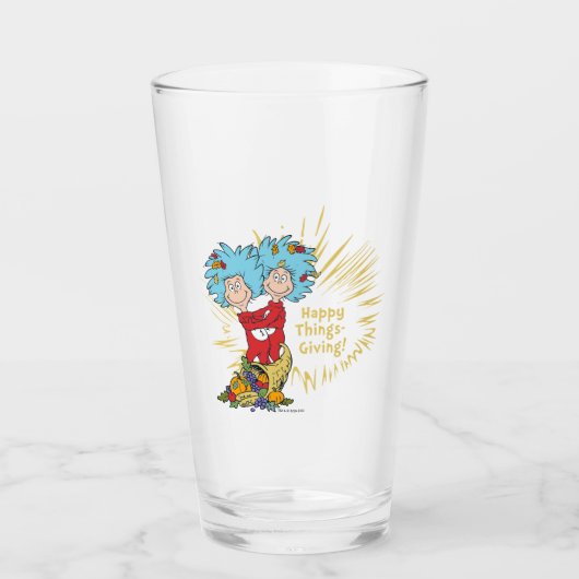 一つ二つ幸せなこと与えだ！ タンブラーグラス (正面)
