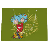 一つ二つ幸せなこと与えだ！ ラージペーパーバッグ (正面)