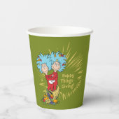 一つ二つ幸せなこと与えだ！ 紙コップ (裏面)