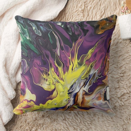 一つ優れた抽象芸術芸術的装飾用クッション クッション (ブランケット)