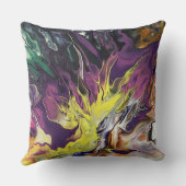 一つ優れた抽象芸術芸術的装飾用クッション クッション (裏面)