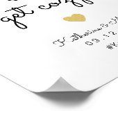 一つ取って居心地の良結婚い好意のサインを得る ポスター (角)