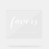 一つ結婚式の引き出物 アクリルサイン (正面)