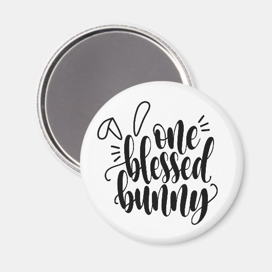 一つ賛美のバニーの復活書道 |マグネット マグネット (正面/裏面)