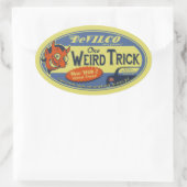 一つ風変わりの 楕円形シール (バッグ)