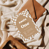 一つ！ |ボー市松模様にホ |ギンガム |誕生日 招待状