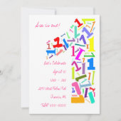 一つ！ 招待状 (正面)