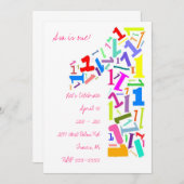 一つ！ 招待状 (正面/裏面)