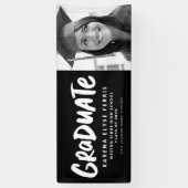 一はっきりしたモダン写真白黒を卒業 横断幕 (縦)