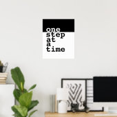 一やる気を起こさせる段階のポスター文字 ポスター (ホームオフィス)