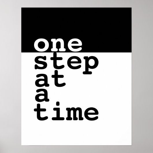 一やる気を起こさせる段階のポスター文字 ポスター (正面)