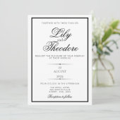 一エレガント丁目結婚式招待状 招待状 (スタンド正面)