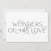 一エレガント伝統的枚の写真タイポグラフィ シーズンカード (正面)