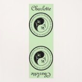 一カスタマイズ陰陽茶グリーントレーニング、ピラティス及び ヨガマット (正面)