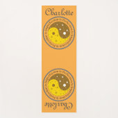 一カスタマイズ陰陽黄橙色トレーニングピラティス ヨガマット (正面)