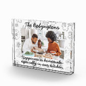 一カスタム枚フォトファミリー幸せフローラ白黒 フォトブロック (右)