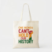 一カ月では歴史が残らぬ トートバッグ (正面)