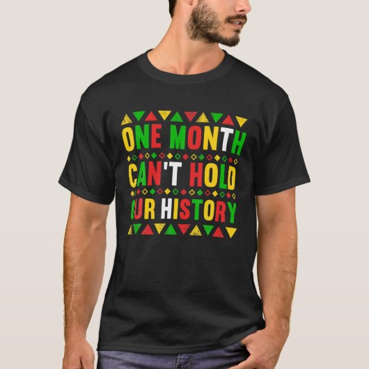 一カ月では歴史が残らぬ Tシャツ (正面)