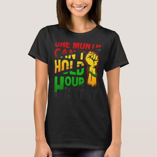 一カ月でアフリカの歴史を持つ Tシャツ (正面)