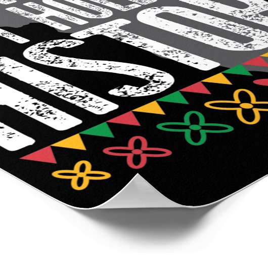 一カ月は黒人歴史を持てない ポスター (角)